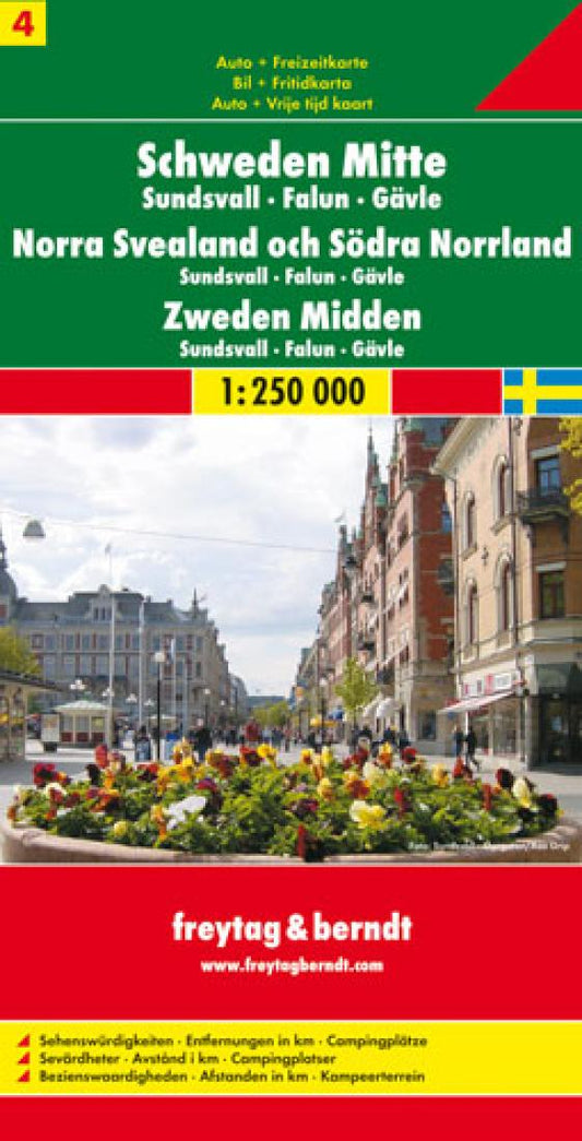 Schweden mitte : Sundsvall : Falun : Gävle = Norra Svealand och södra Norrland : Sundsvall : Falun : Gävle = Zweden midden : Sundsvall : Falun : Gävle