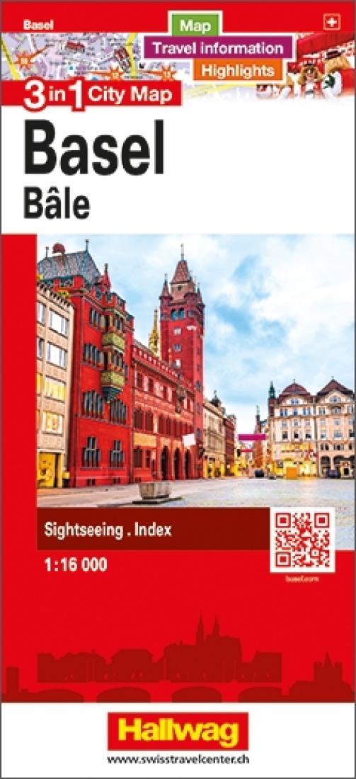 Basel 3 in 1 city map = Bâle 3 in 1 city map = Basilea 3 in 1 city map