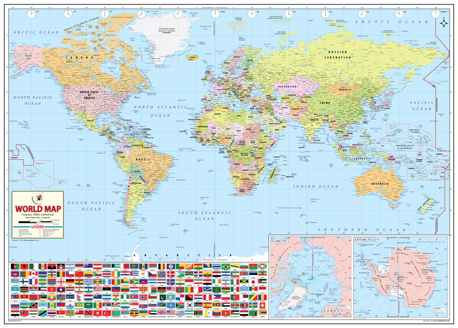 World's best world map – Longitude Maps
