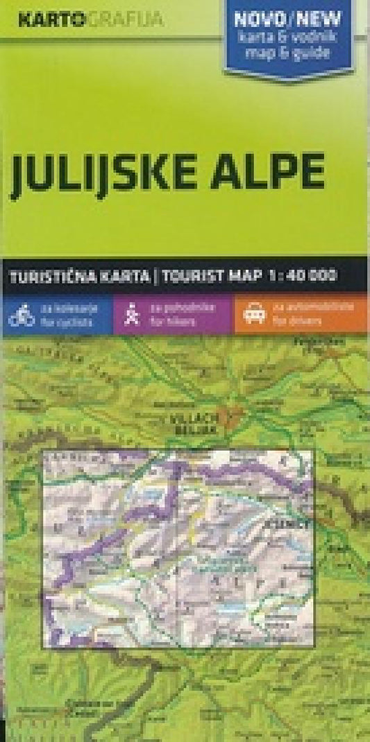 Julian Alps Tourist Map and Guide