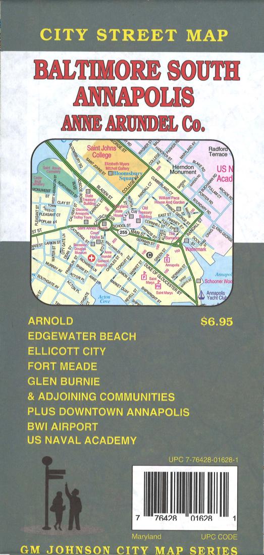 Annapolis : Baltimore south : Anne Arundel co. : city street map