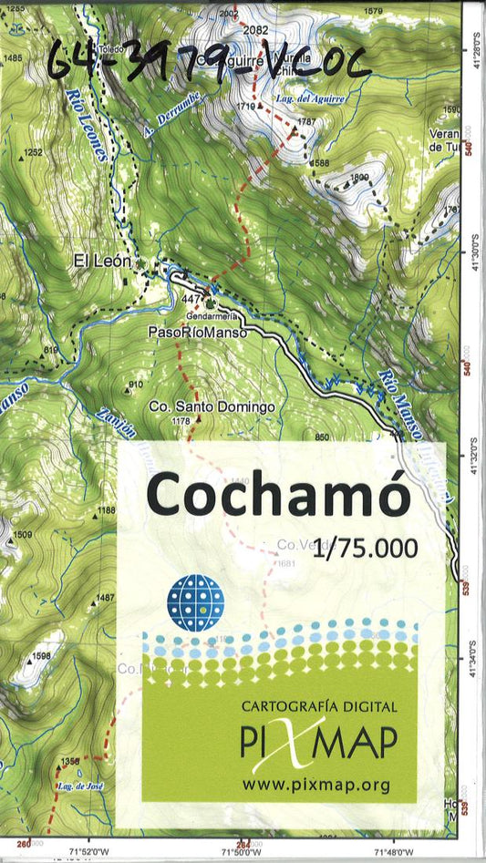 Valle Cochamo hiking map