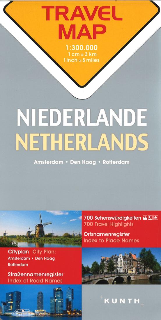 Netherlands : travel map 1:300.000 : Amsterdam, Den Haag, Rotterdam