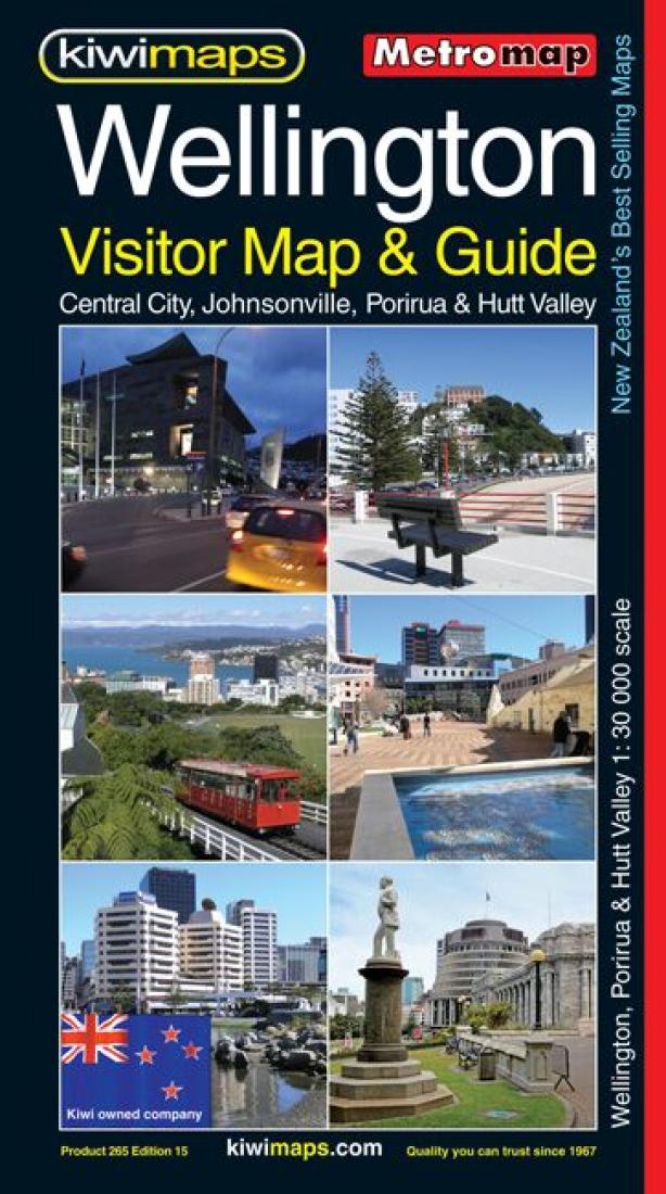 Wellington : visitor map & guide : Central City, Johnsonville, Porirua & Hutt Valley