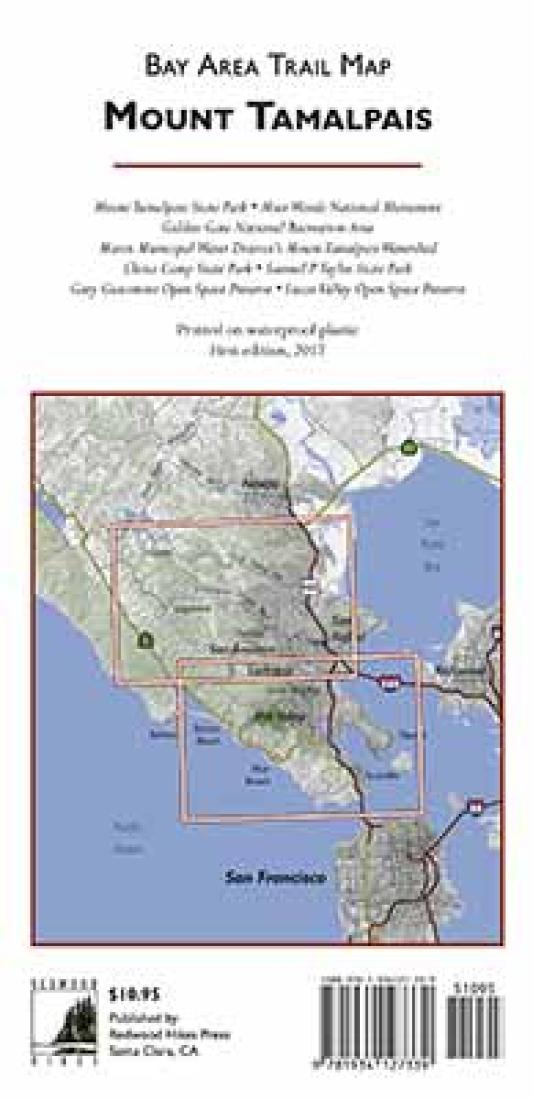 Mount Tamalpais : Bay area trail map