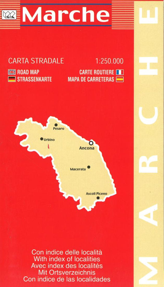 Marche : carta stradale 1:250,000