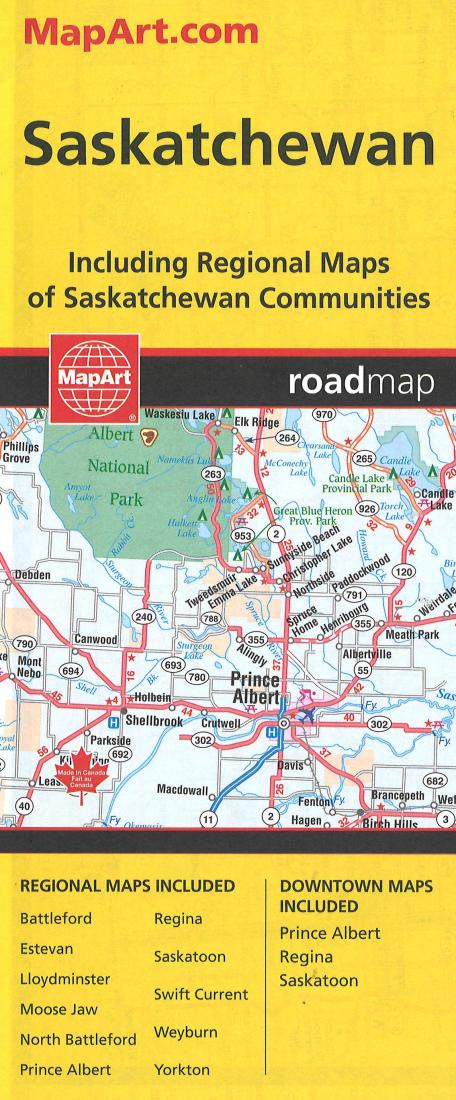 Saskatchewan Road Map