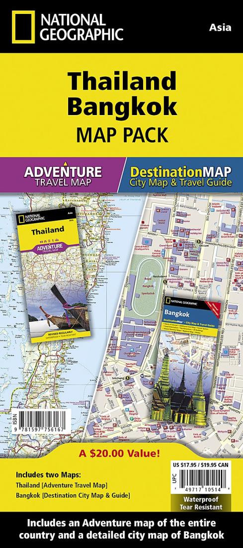 Thailand & Bangkok Map Pack Bundle