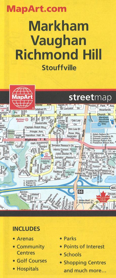 Markham, ON City Map