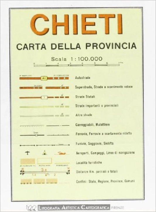 Chieti : carta della provincia