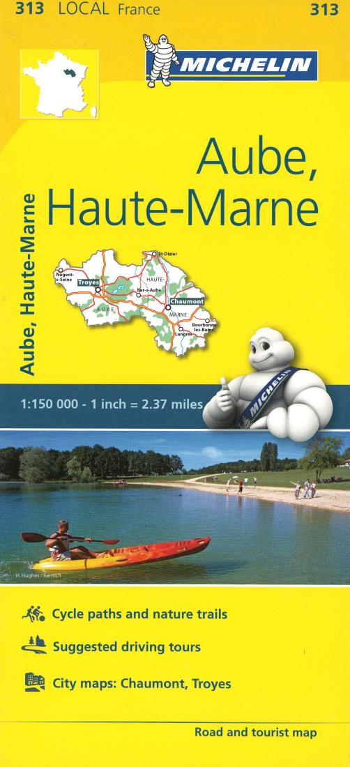 Aube, Haute-Marne : road and tourist map = Aube, Haute-Marne : carte routière et touristiqu