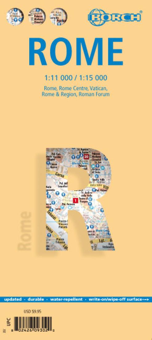 Rome, Italy City Map