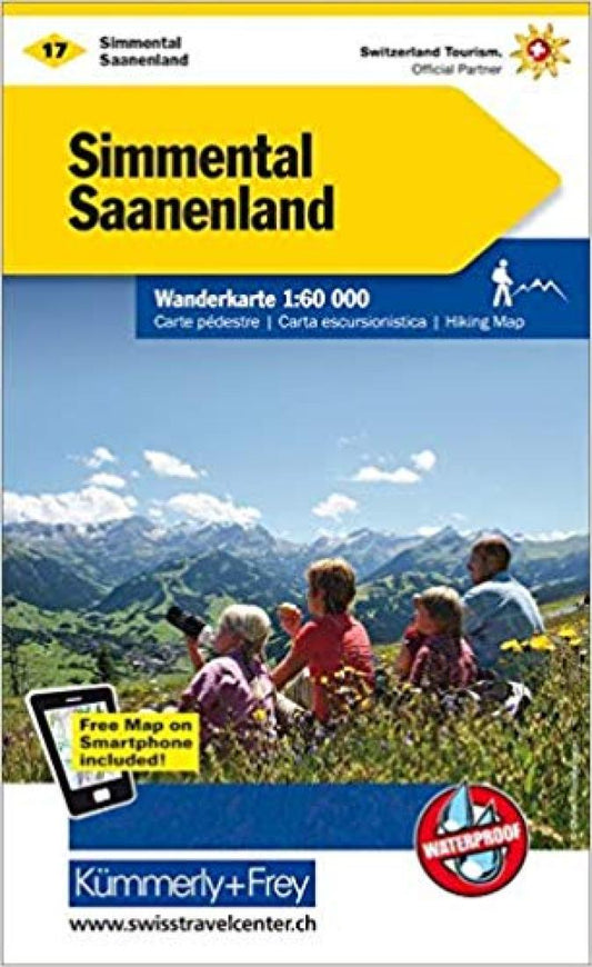 Simmental - Saanenland : Switzerland Hiking Map #17