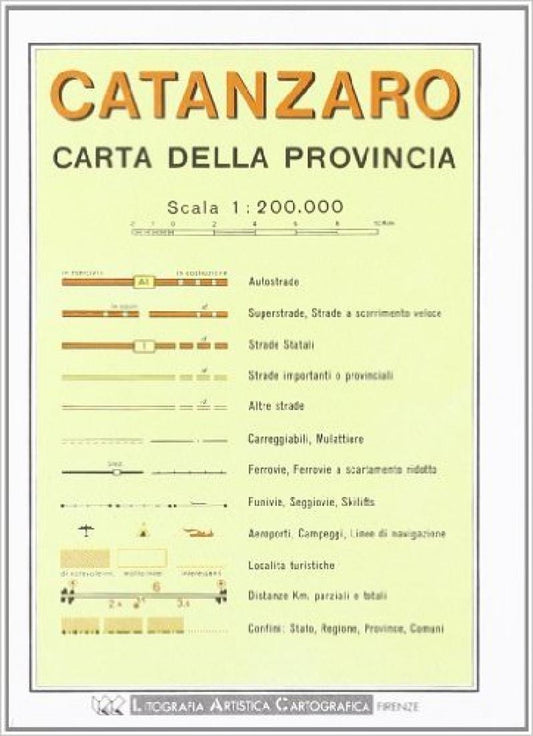 Catanzaro : carta della provincia