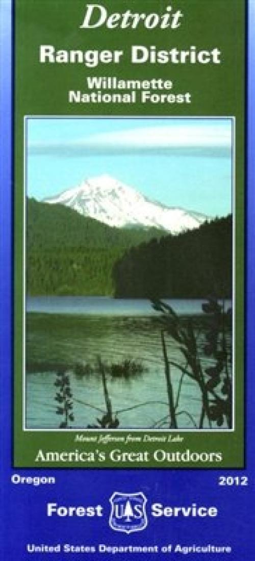 Willamette National Forest - Detroit Ranger District Map