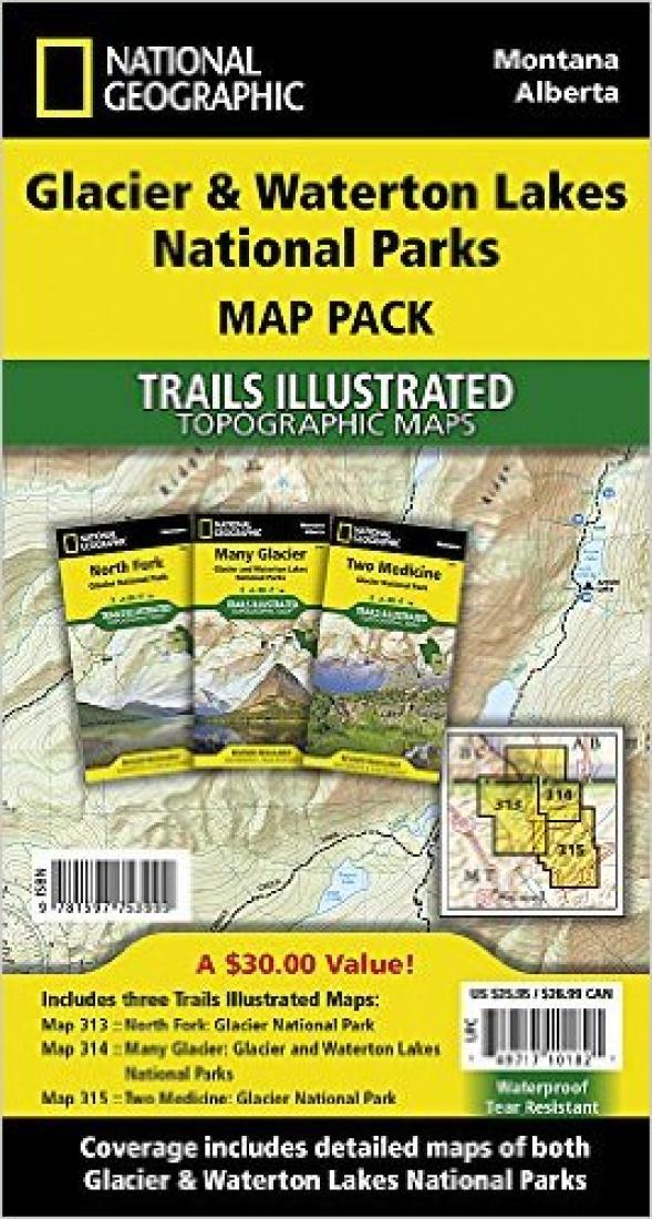 Glacier & Waterton Lakes National Parks : map pack