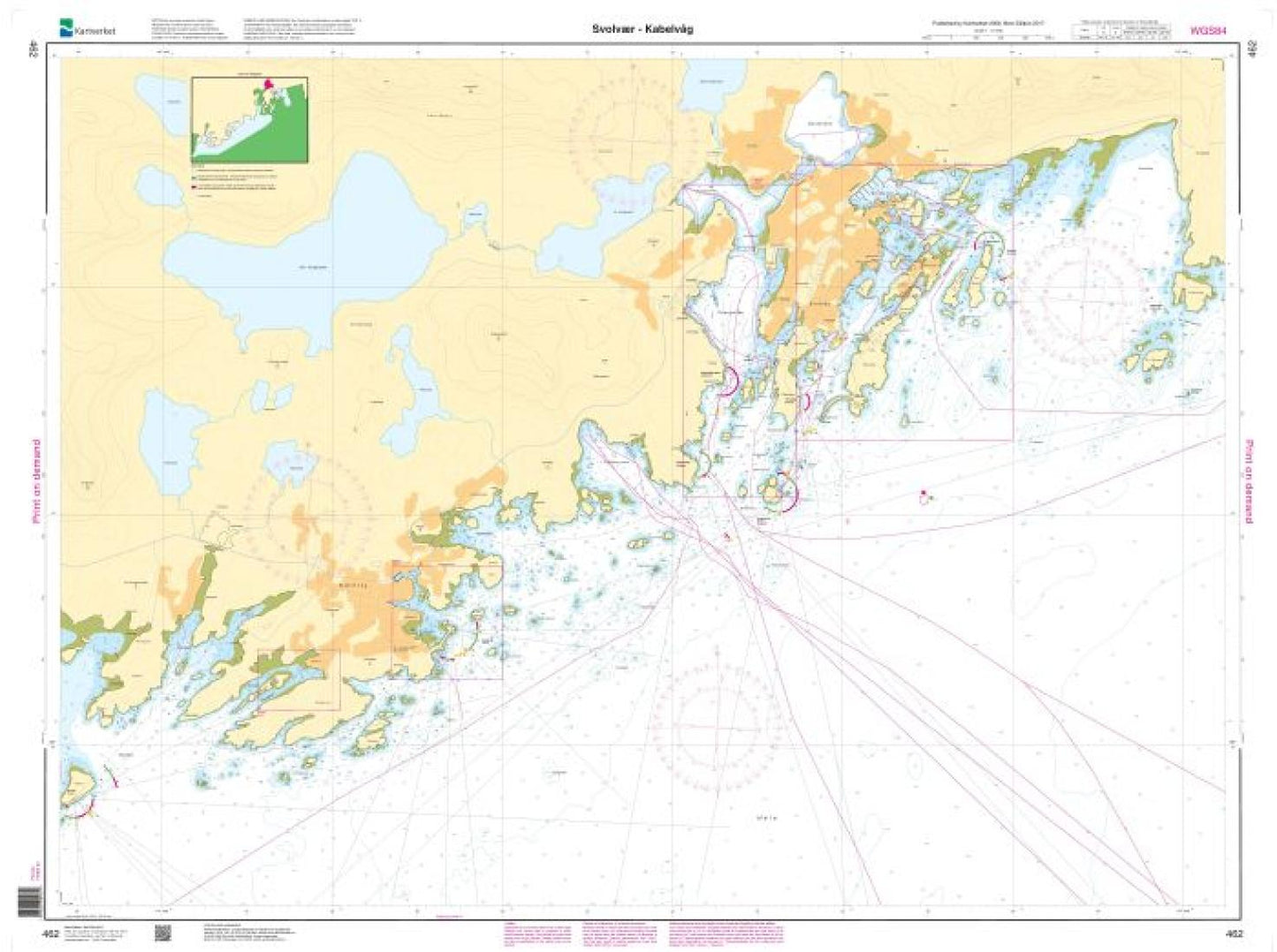 Svolvær - Kabelvåg - 462 - Norway Kartverket Nautical Charts