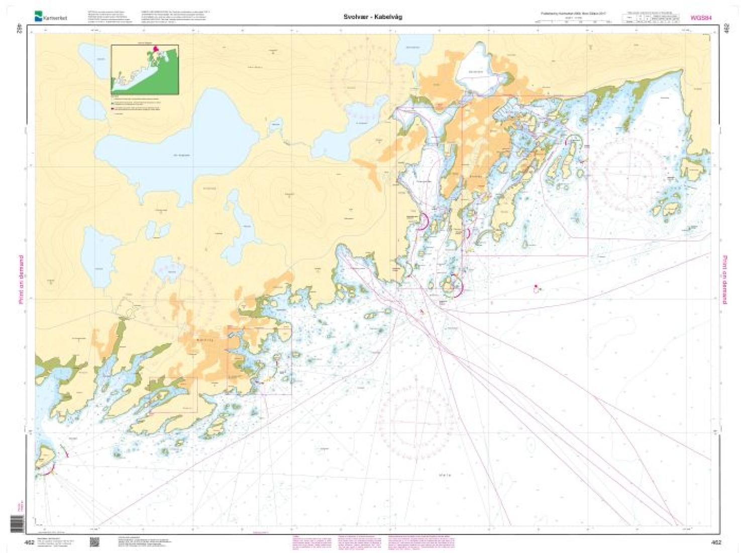 Svolvær - Kabelvåg - 462 - Norway Kartverket Nautical Charts