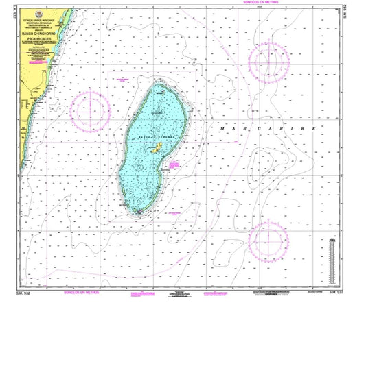 BANCO CHINCHORRO Y PROXIMIDADES - 932 - Mexico Nautical Charts by SEMAR