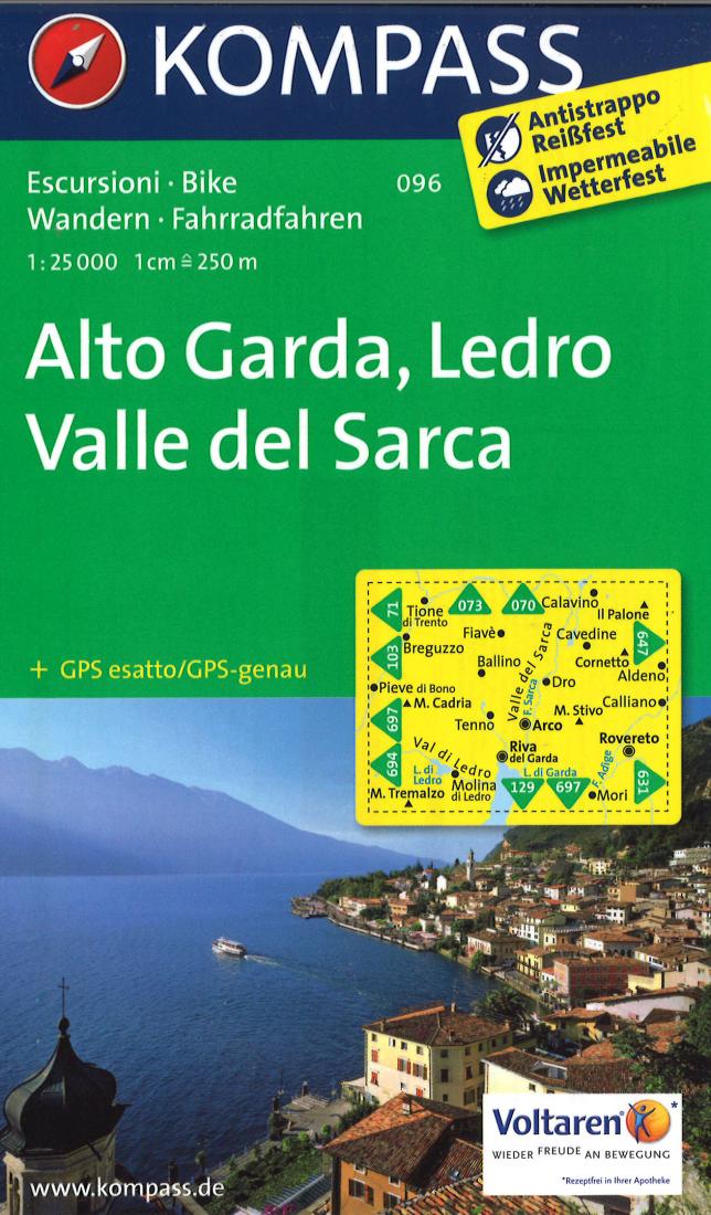 Alto Garda, Ledro Valle del Sarca Hiking Map