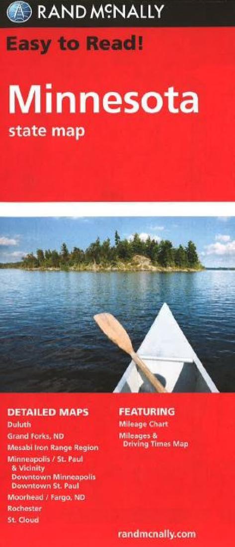 Minnesota Easy-to-Read Folded Map