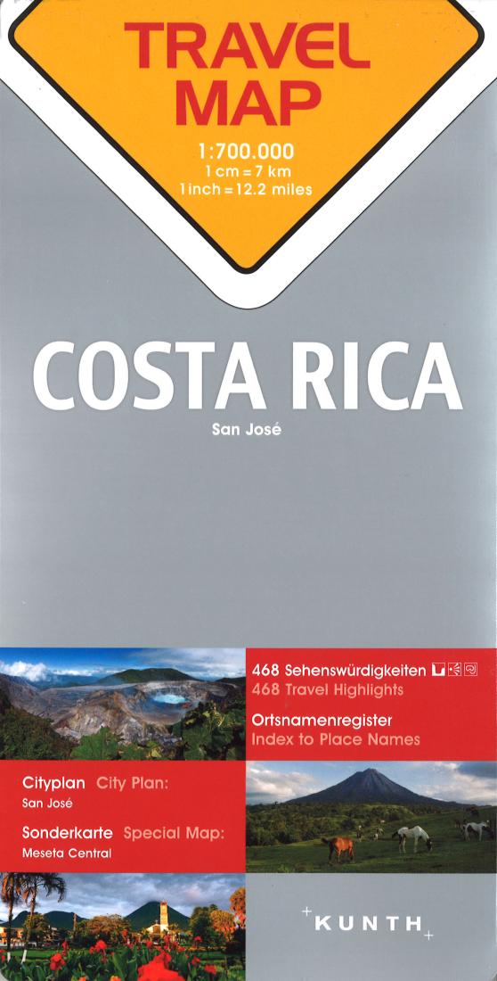 Costa Rica : travel map