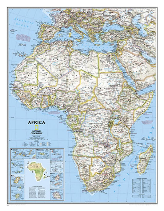 Africa Classic Enlarged Wall Map [Laminated]