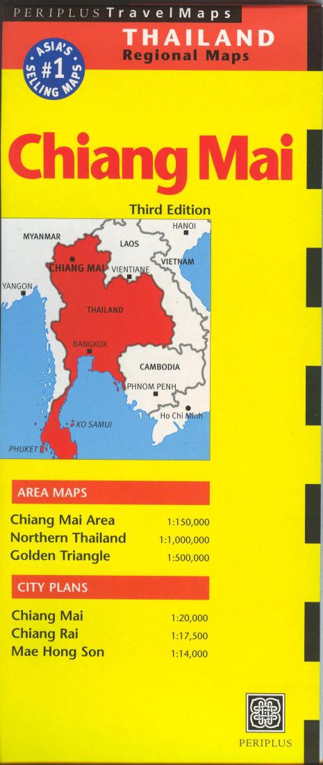 Chiang Mai : area maps, Chiang Mai rea 1:150,000, northern Thailand 1:1,000,000, Golden Triangle 1:500,000 : city plans, Chiang Mai 1:20,000, Chiang Rai 1:17,500, Mae Hong Son 1:14,000