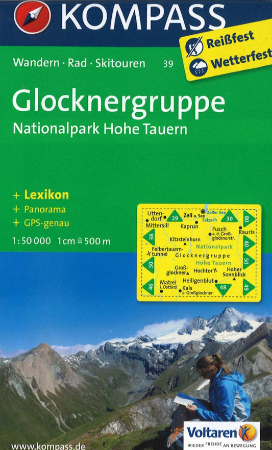 Glocknergruppe Hiking Map & Guide