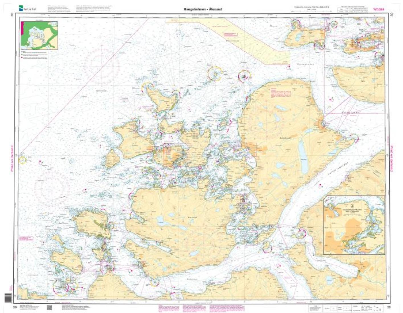 Haugsholmen - Ålesund - 30 - Norway Kartverket Nautical Charts