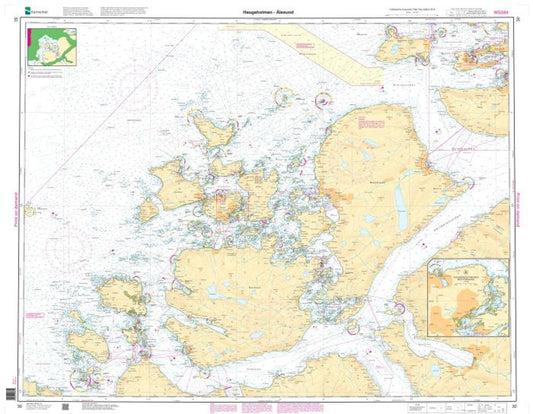 Haugsholmen - Ålesund - 30 - Norway Kartverket Nautical Charts