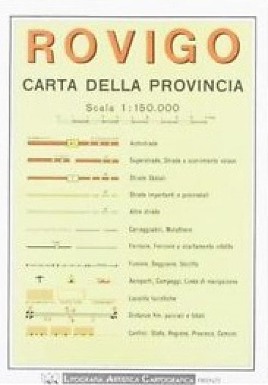 Rovigo : carta della provincia : scala 1:150.000