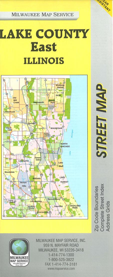 Lake County East, IL : Street Map