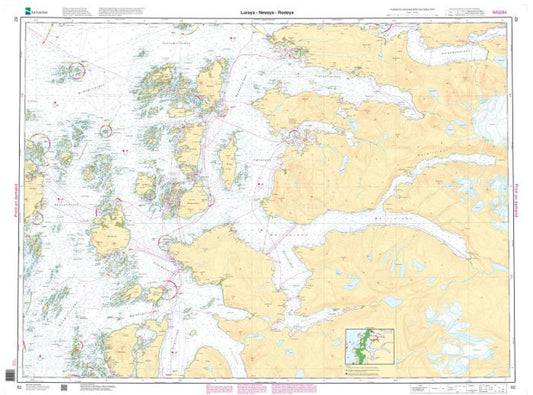 Lurøya - Nesøya - Rødøya - 62 - Norway Kartverket Nautical Charts