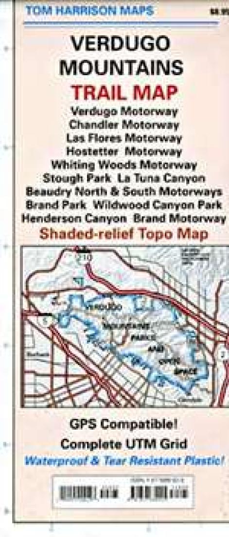 Verdugo Mountains trail map