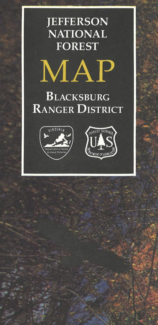 Jefferson National Forest: Blacksburg Ranger District Map