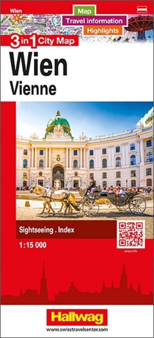 Vienna : 3 in 1 city map = Wien : 3 in 1 city map = Vienne : 3 in 1 city map