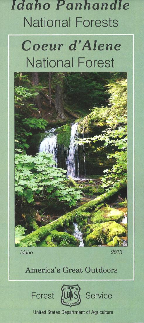 Coeur d'Alene National Forest Map