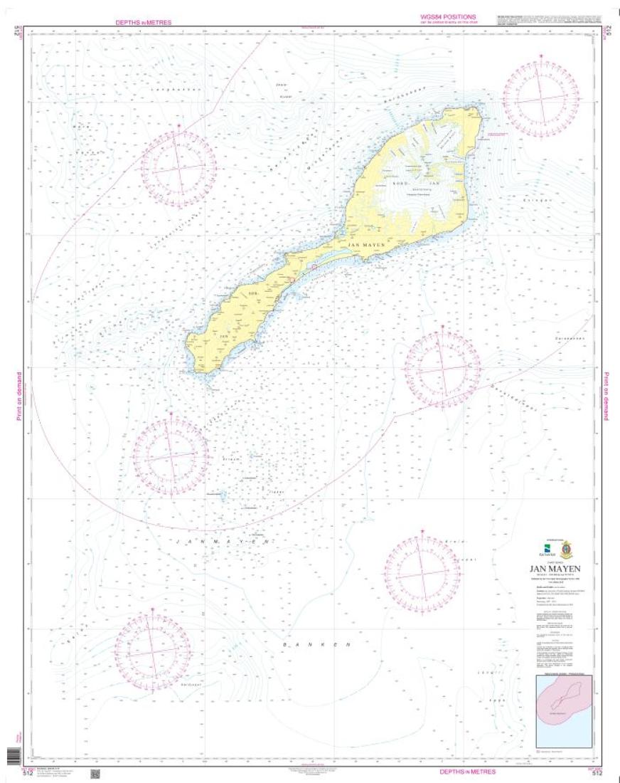 Jan Mayen - 512 - Norway Kartverket Nautical Charts