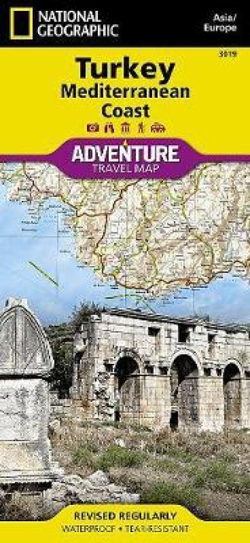 Turkey & Mediterranean Coast Adventure Map 3019