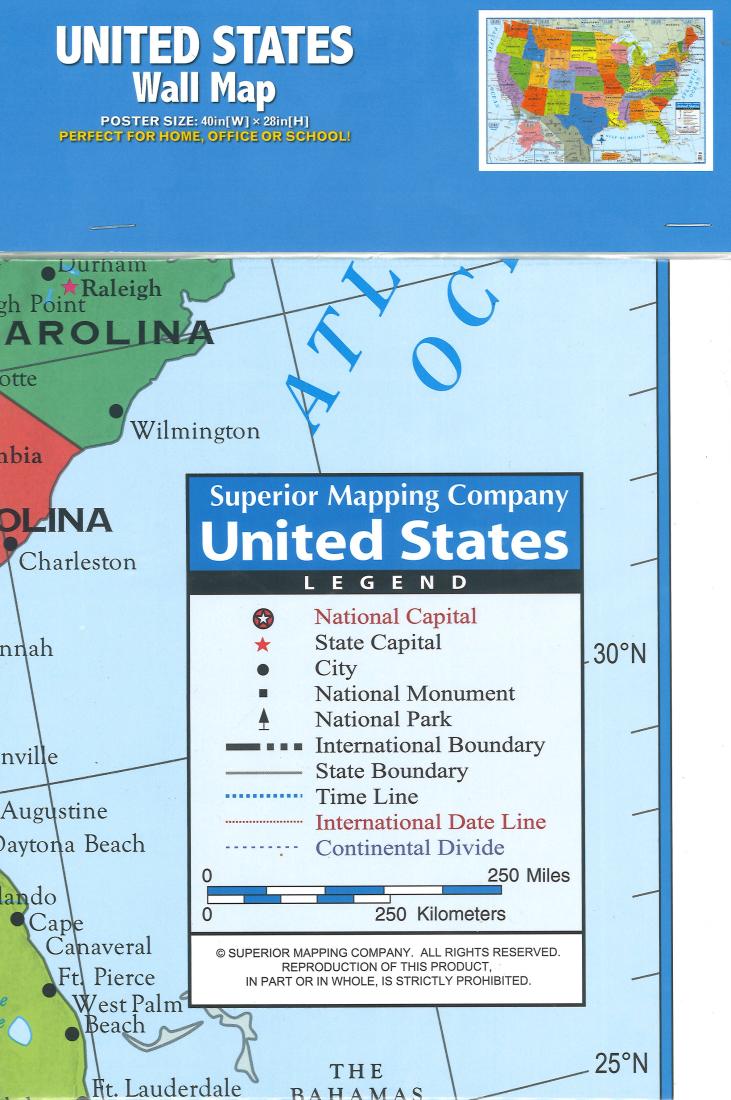 United States Wall Map