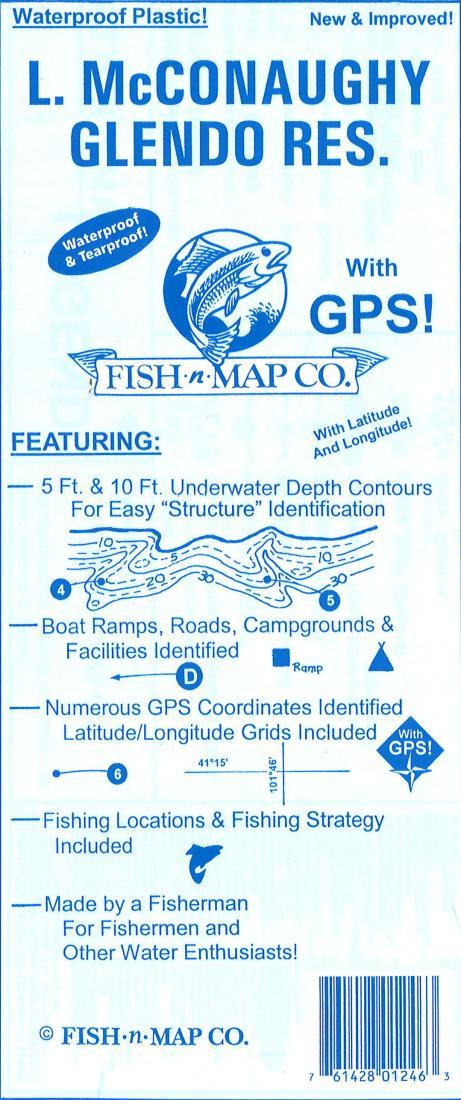 Lake McConaughy Lake, Glendo Reservoir, Nebraska fishing map