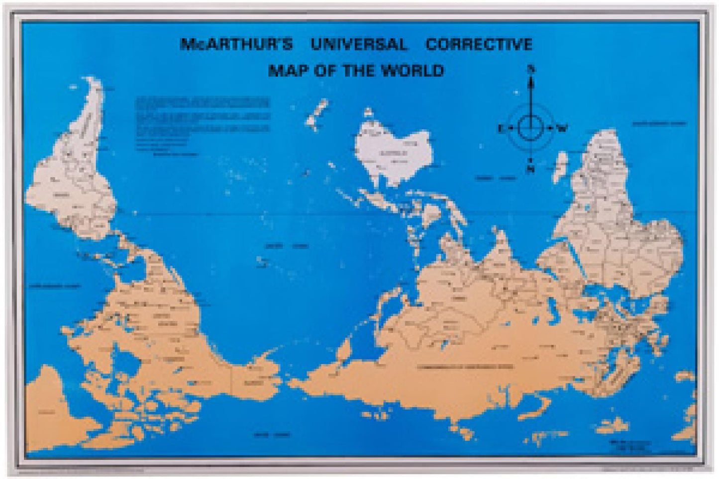 McArthur Map Postcard, 6x9", 25-pack