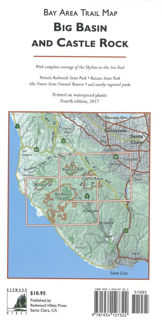 Big Basin and Castle Rock : Bay Area trail map