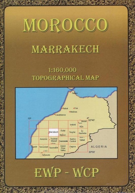 Morocco: Marrakech Topographical Map