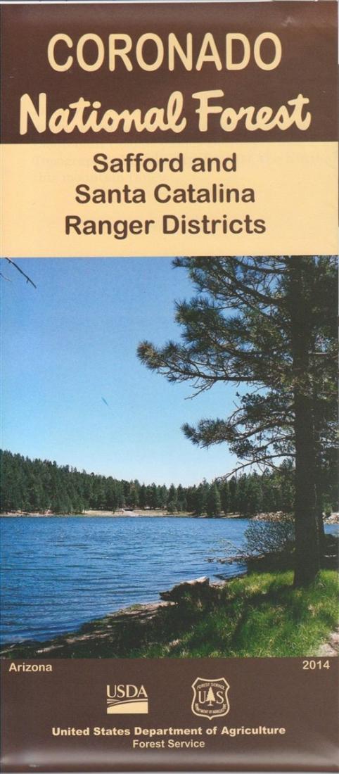 Coronado National Forest Map - Safford & Santa Catalina Ranger Districts