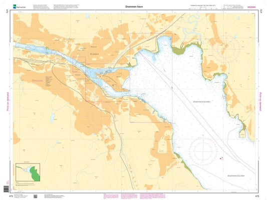 Drammen havn - 472 - Norway Kartverket Nautical Charts