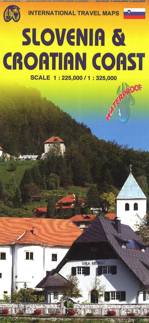 Slovenia & Croatian Coast Travel Map