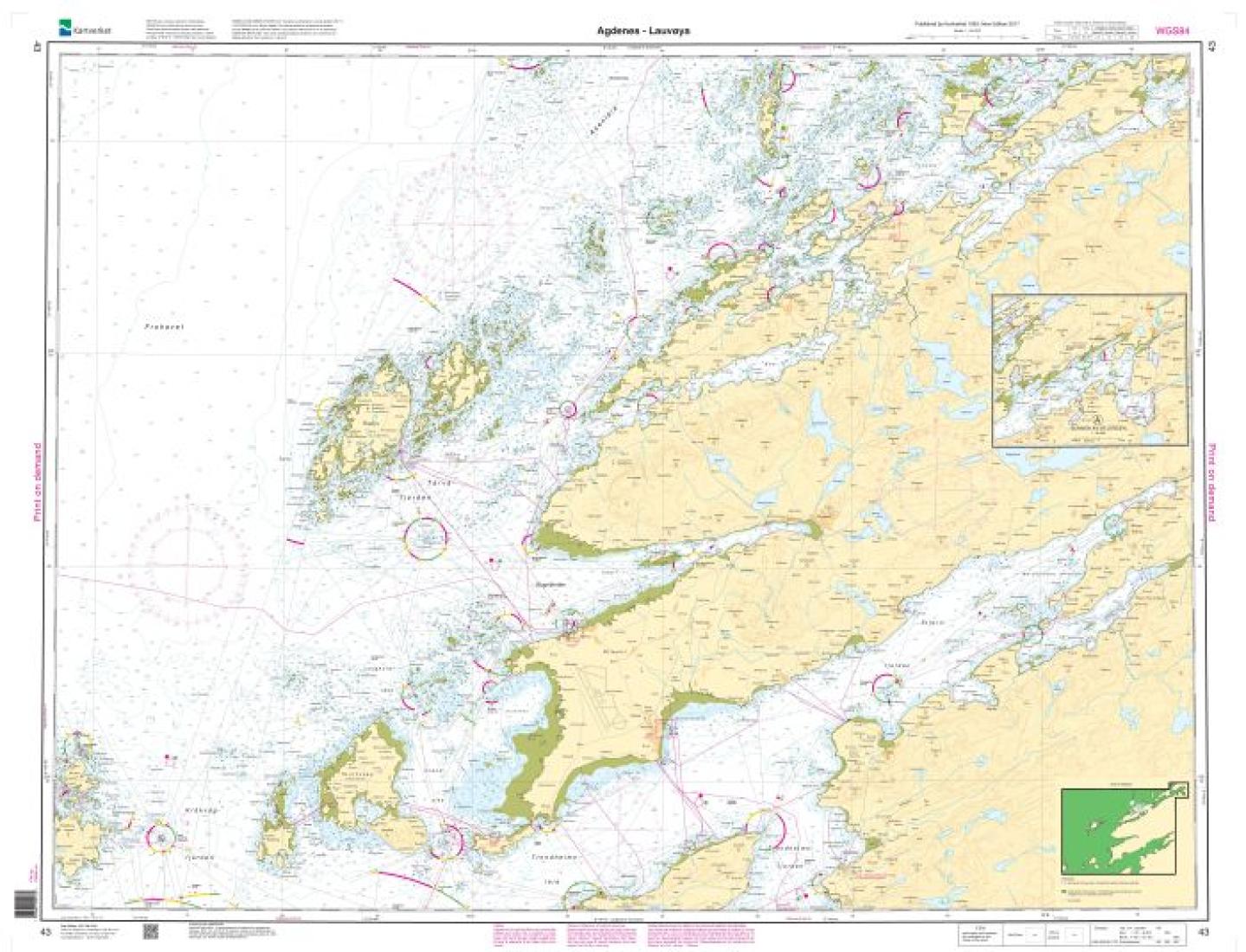 Agdenes - Lauvøya - 43 - Norway Kartverket Nautical Charts