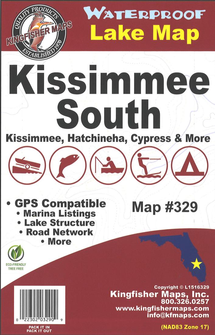 Kissimmee Lake South, FL Fishing Map